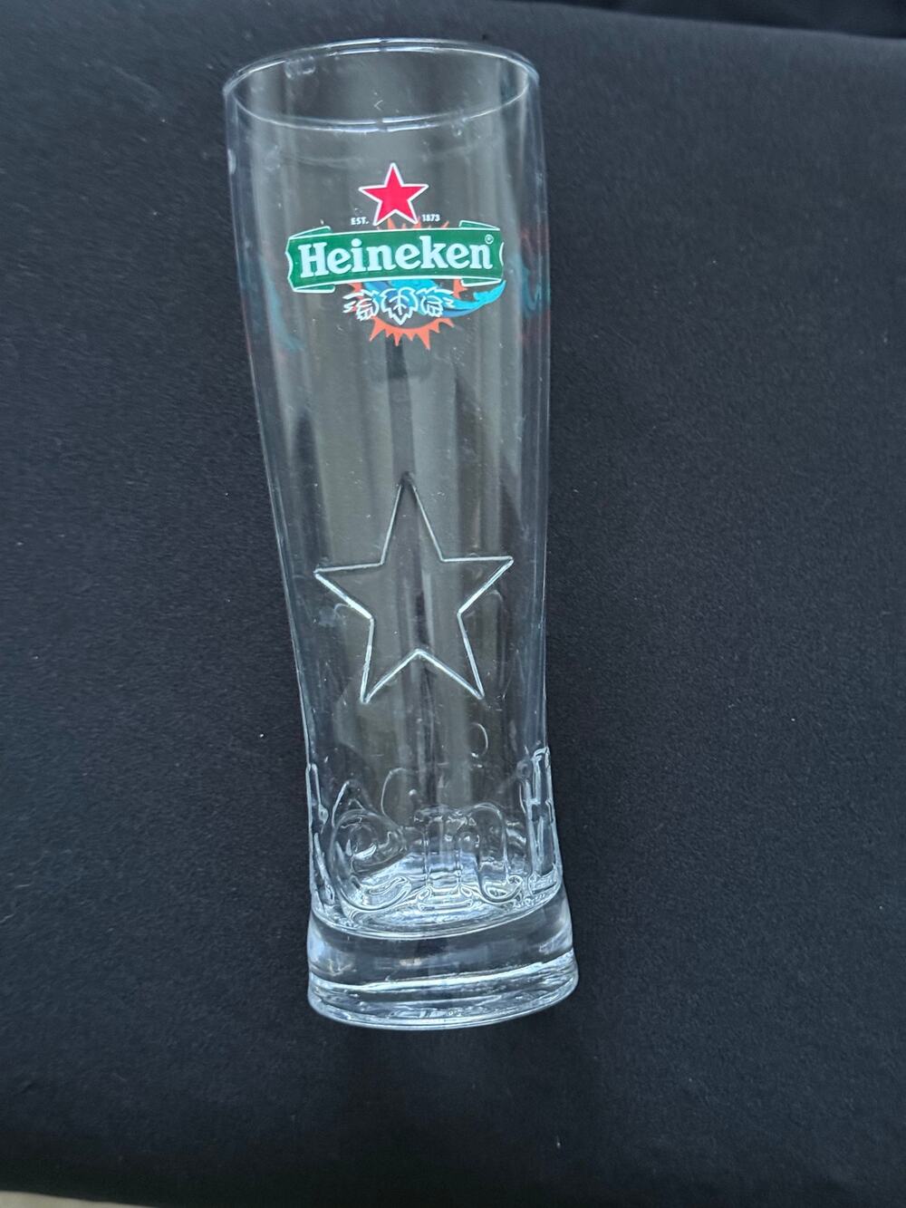 Heineken x Miami Dolphins Tumbler Glass Rare Co-Branded NFL Beer Glass